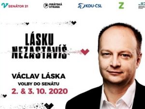 Václav Láska postoupil do druhého kola senátních voleb jako kandidát hnutí SEN 21, Pirátů, KDU-ČSL, Zelených a LES v obvodu 21 – Praha 5
