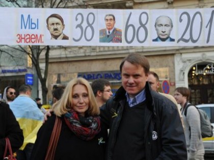 Martin Bursík na demonstraci za Ukrajinu:
