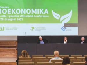 V aule České zemědělské univerzity v Praze se diskutovalo na téma Bioekonomika ve světle výsledků klimatické konference COP26 Glasgow 2021